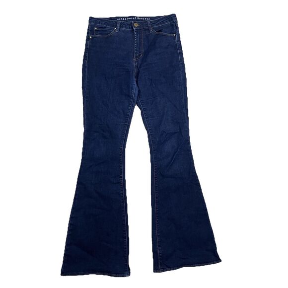 Denim - Articles Of Society Faith Flare Jeans Womens SZ 28 Dark Wash Mid Rise Retro Y2K